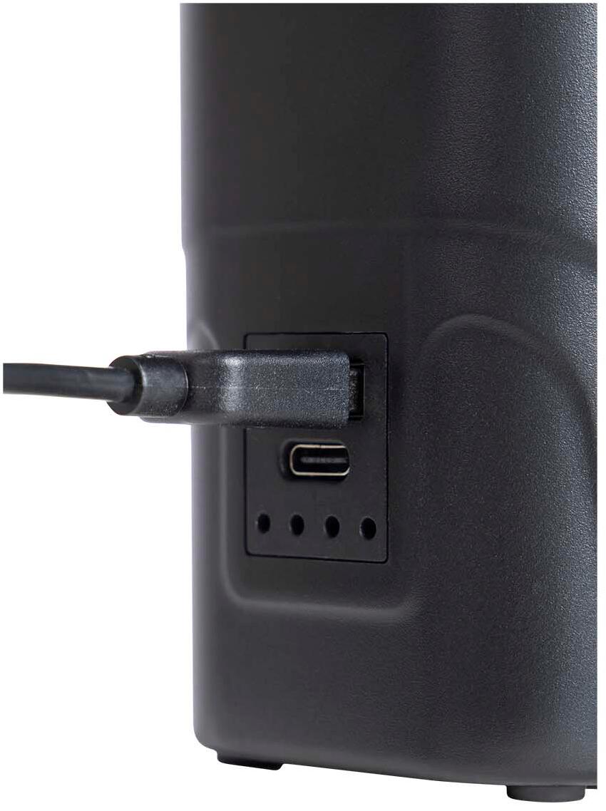 Detalj av LED-indikator på Oppladbar luftpumpe 250 l/min med 4000 mAh powerbank Bo-Camp