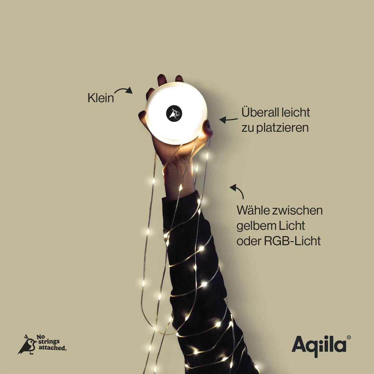 Detaljbilde av LED-lyslenken på Oppladbar lyslenke BL2 Loop Light