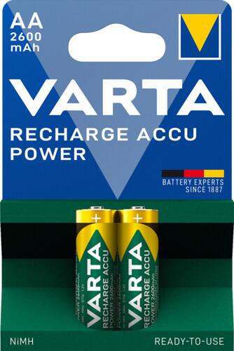 Oppladbare batterier AA 2600mAh 1,2V 4-pakning - VARTA nærbilde