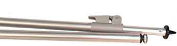 Oppstillingsstang i aluminium 28 mm for rullemarkise - Wigo forfra