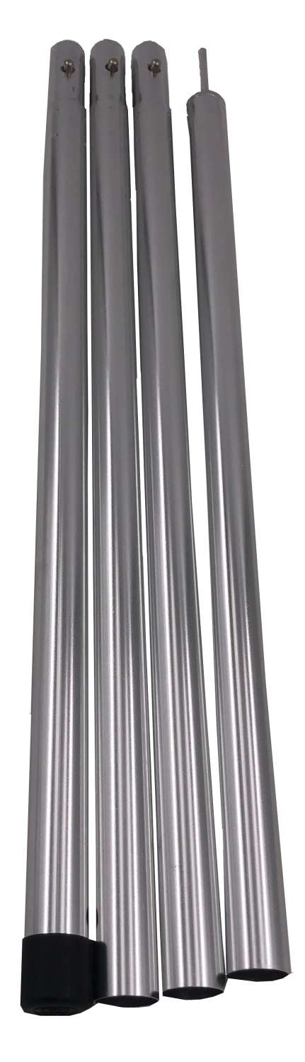 Oppstillingsstang aluminium 4-delt 45-180 cm for solseil fra Bent montert utendørs