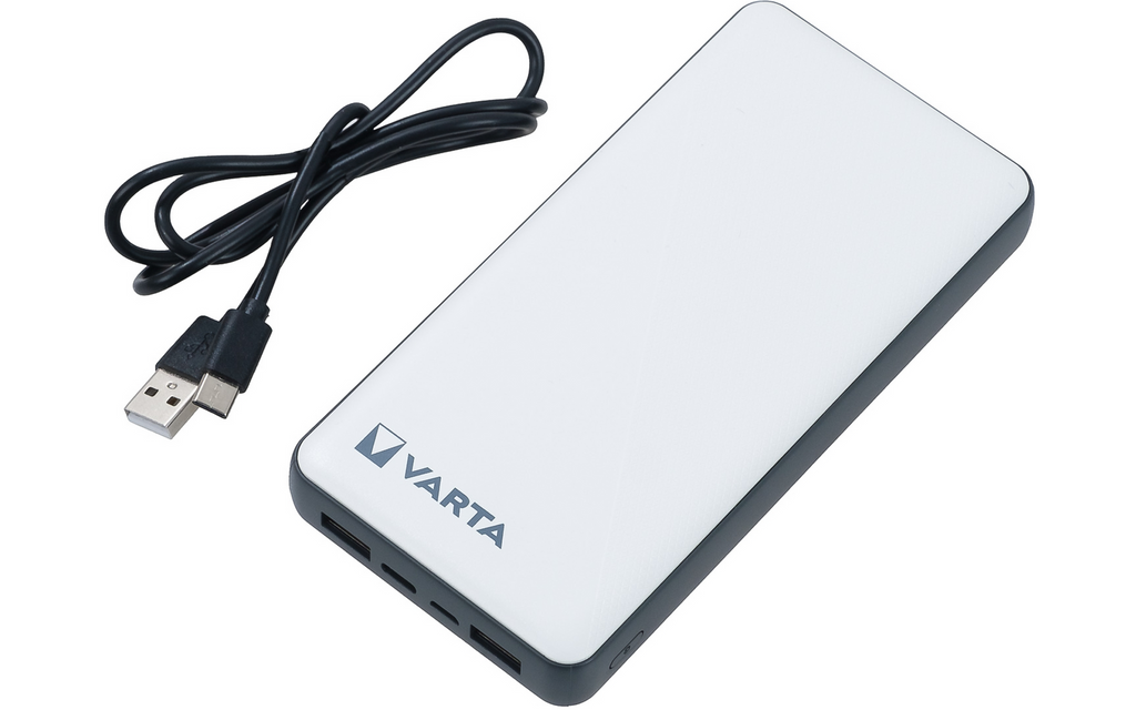 Oppvarmbar campingpute med Varta powerbank 20000 mAh - Eurom Warmigo montert på stol