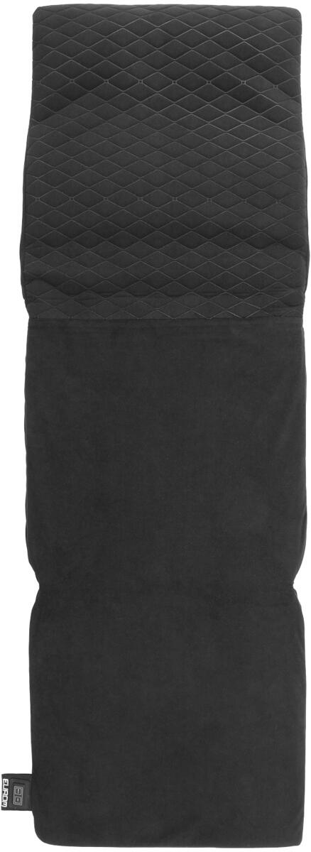 Oppvarmet stolpute Warmigo Dual 144x46 cm svart forfra