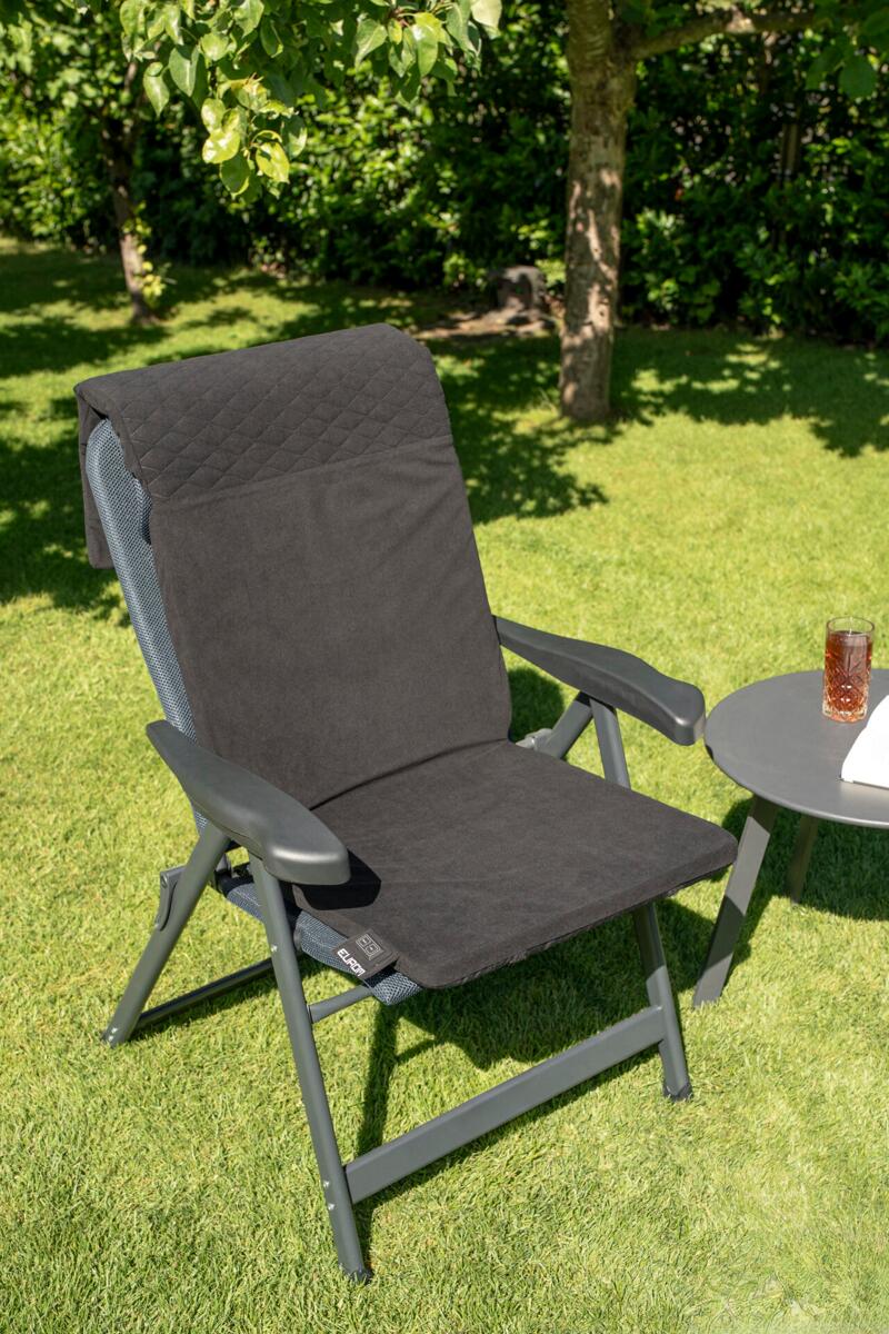 Visning av varmeinnstillinger på Oppvarmet stolpute Warmigo Dual 144x46 cm svart