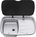 Oppvaskkum Argent Sink venstre 9,6 liter rustfritt stål Thetford for campingkjøkken