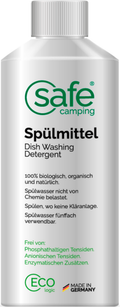 Oppvaskmiddel naturlig med biopolymerer 500 ml - Safe Camping forfra