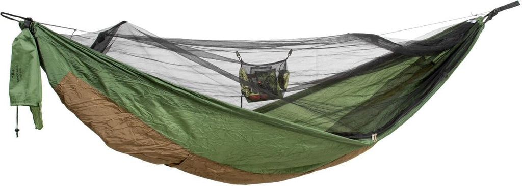 Nærbilde av festeklipser på Organizer for hengekøyer 30x20 cm nylon 19 g - Amazonas