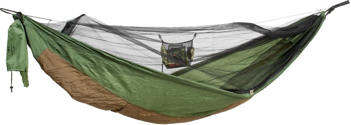 Nærbilde av festeklipser på Organizer for hengekøyer 30x20 cm nylon 19 g - Amazonas
