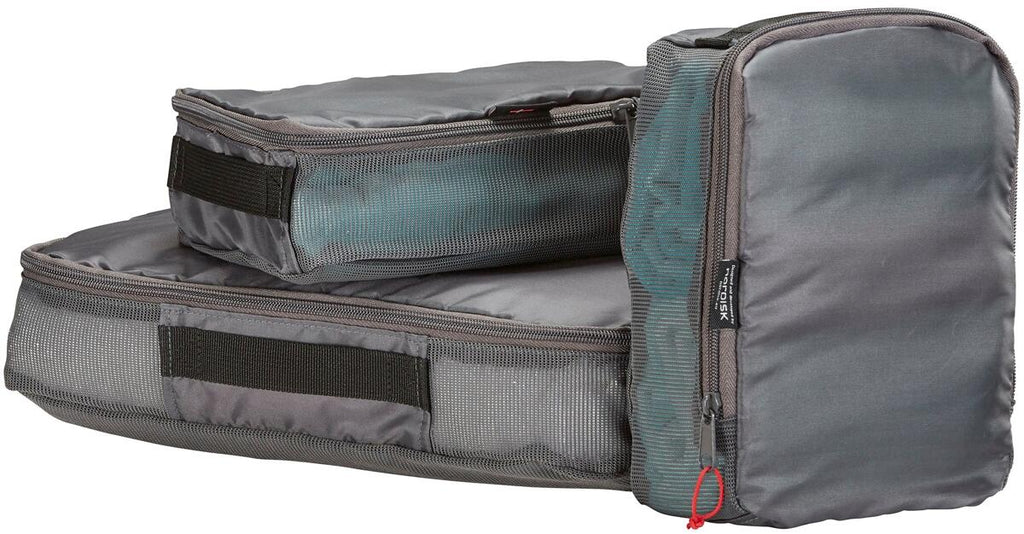Organizer-sett 3-delt med mesh for pakking og oppbevaring - Nordisk bakside