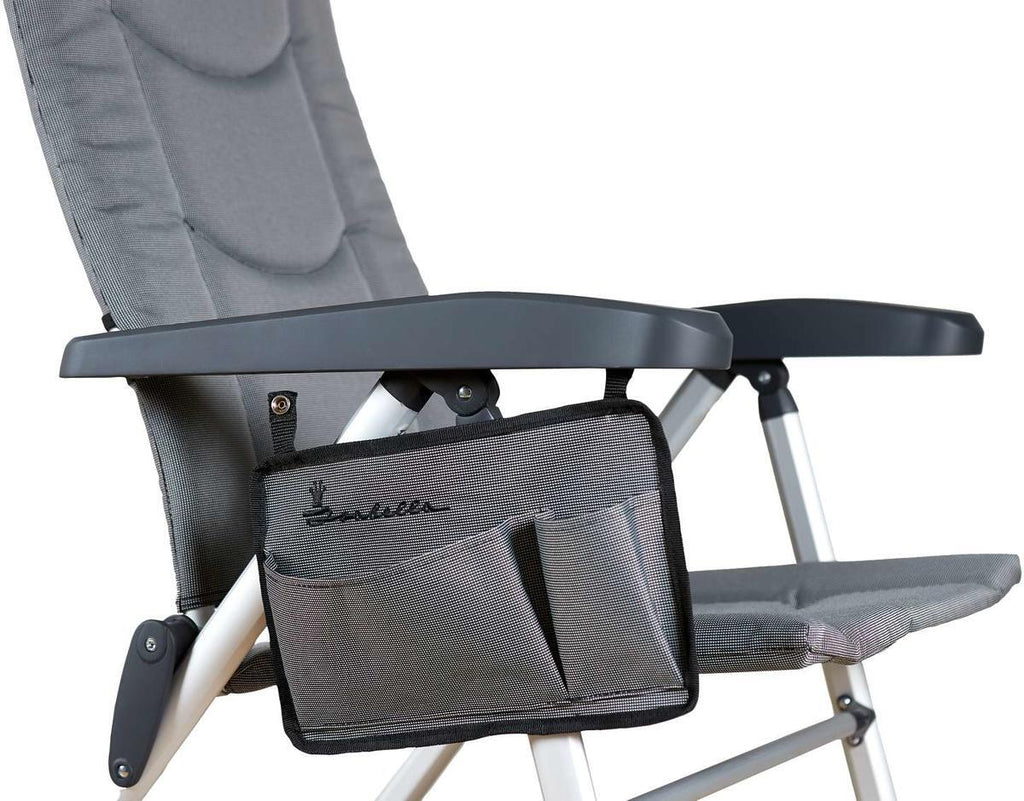 Organizer sidelomme for campingstoler 30×20 cm polyester Isabella montert på stol