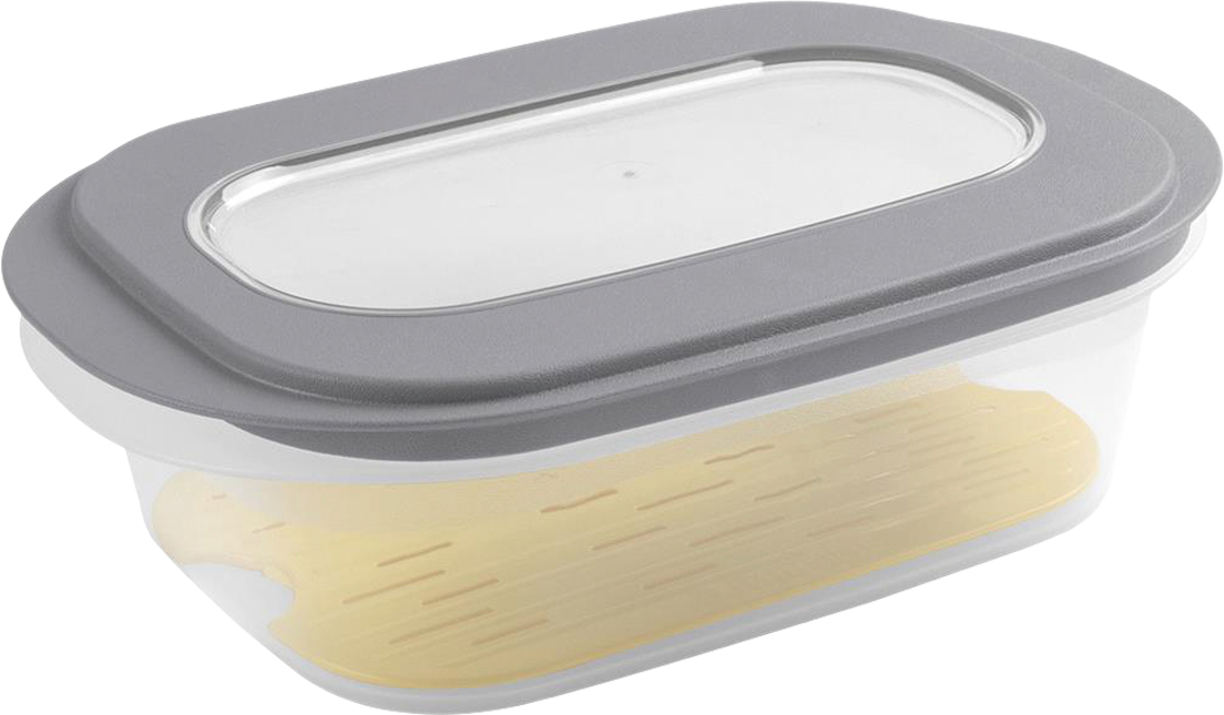 Osteboks Sigma home transparent grå, 2 l - Sunware for ostoppbevaring