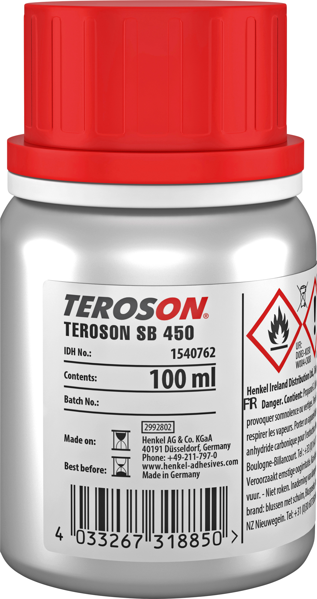 Overflaterens og heftforbedrer SB 450 100 ml - Teroson på flaske