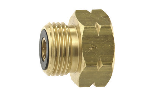 Overgangsnippel FR4 Shell-F til W 21,8 for europeiske gassflasker GOK forfra