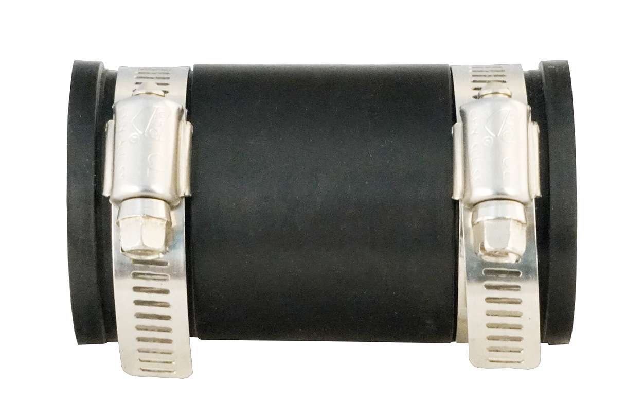 Overgangsstykke D-40 mm med slangeklemmer - Lilie for tilkobling av rør