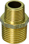 Overgangsstykke messing 1/2" til 3/8" UniQuick - Reich montert