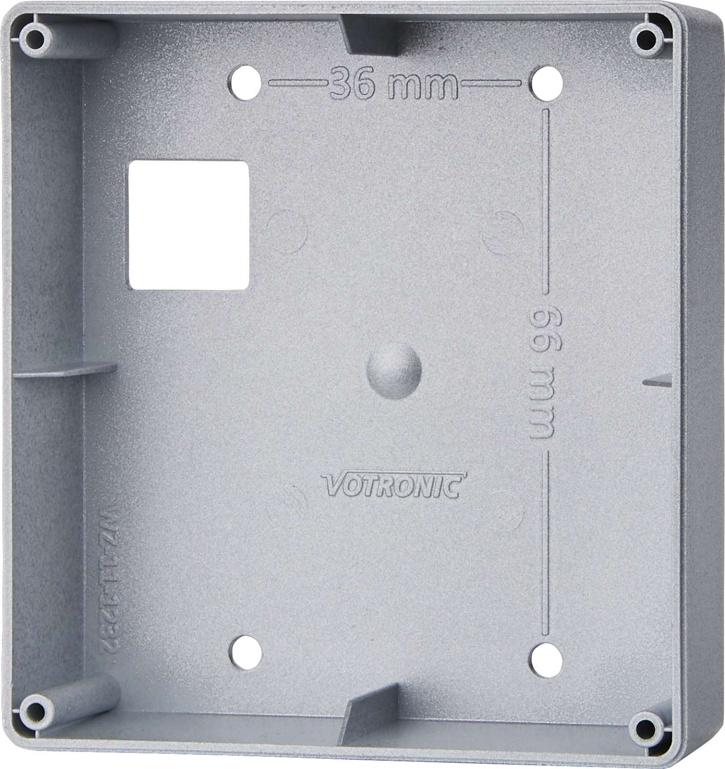 Påbyggingskabinett for LCD-display 84 x 79 x 25 mm Votronic forfra