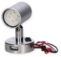 Påbygningsspot Minitube D1 LED 18 SMD med USB 12V 0,6W fra Frilight for campingbelysning