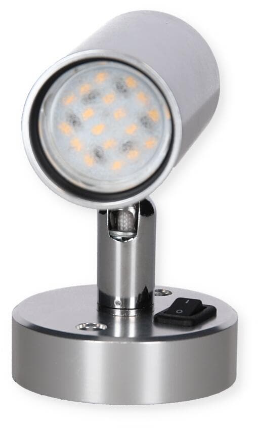 Påbygningsspot Minitube D2 LED 2x18 SMD 12V 1,2W dimbar montert