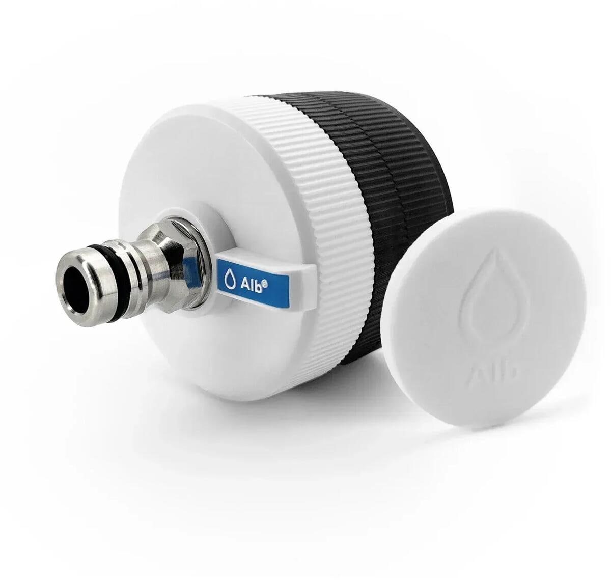 Påfyllingsadapter med filterfunksjon for bobil 130 g Alb Filter detalj av adaptere