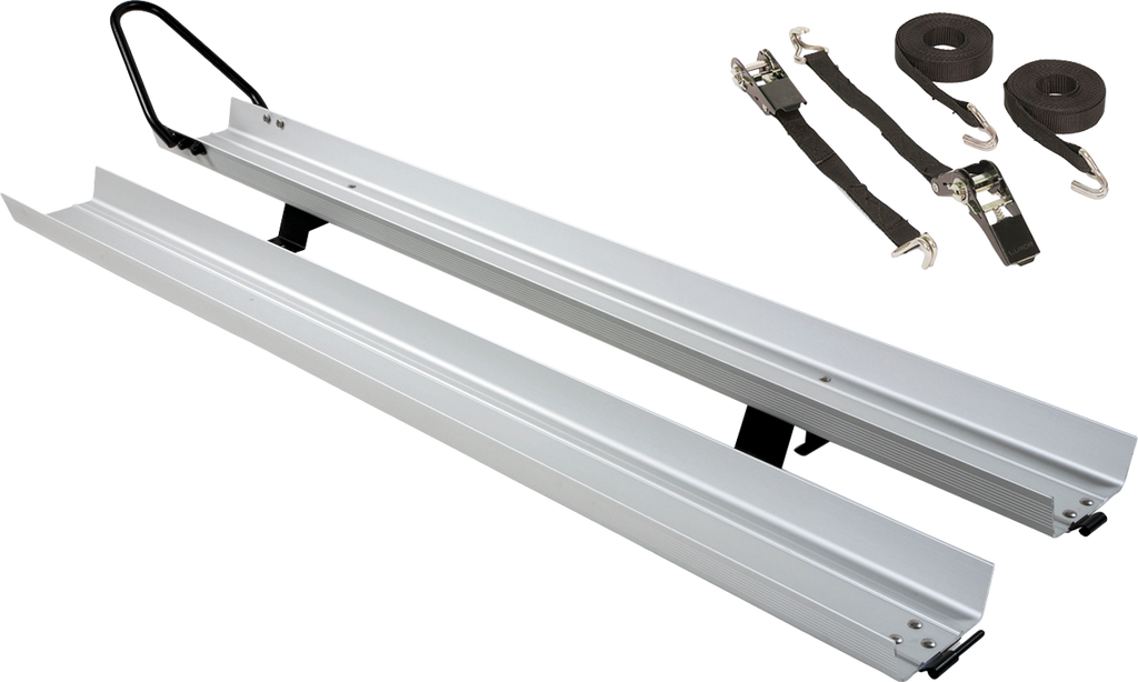 Påkjøringsrampe for motorsykkel aluminium 180 cm 12,2 kg Fiamma forfra