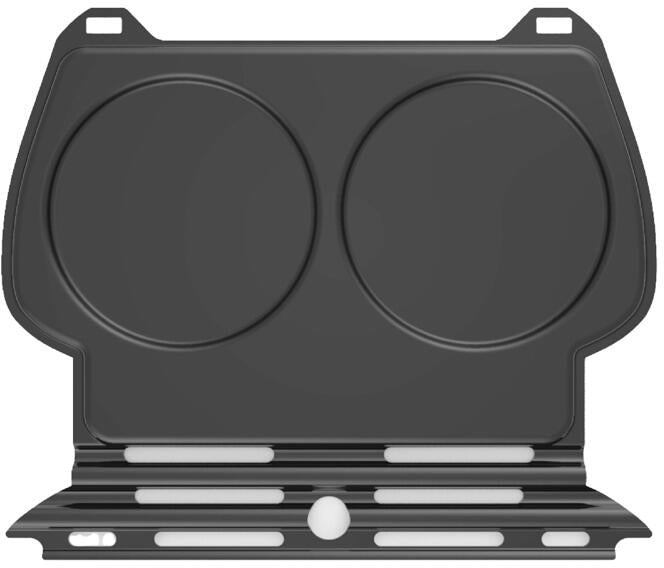 Pannekakepanne med 2 former 37x28 cm aluminium NomadiQ forfra