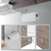 Papirrullholder Multi Roll sølv Metaltex bakside