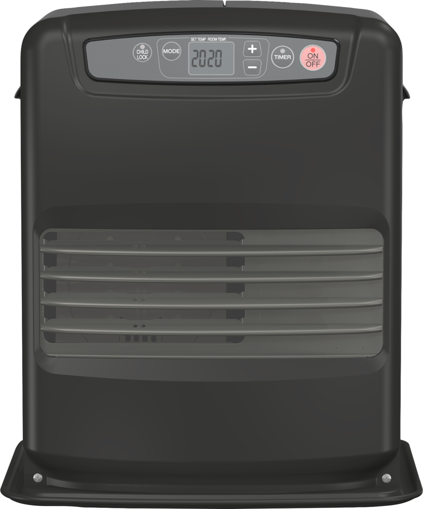 Parafinvarmer SRE 1330 TC-2 med frostbeskyttelse svart for campingbruk