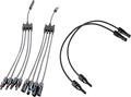Parallellkontakt for 4 solcellepaneler med 2x 2 m kabel forfra