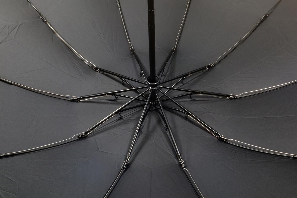 Detalj av håndtak på Paraply Reverse innfelling Ø97cm refleks svart