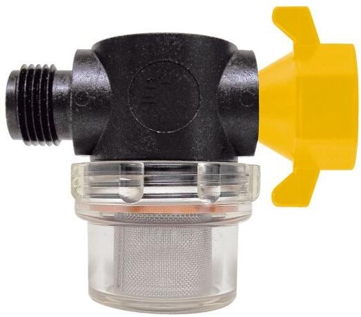 Påskrufilter for vannpumper 0,2 mm metallsil med 1/2" tilkobling fra Lilie