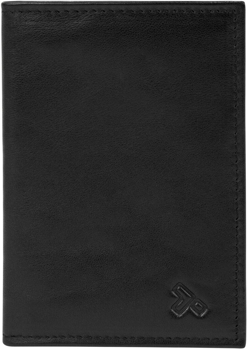 Passetui i skinn med RFID-beskyttelse 14x9,5 cm forfra