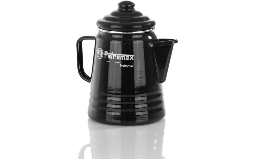 Perkolator Perkomax te- og kaffebrygger 1,3 liter svart bakside