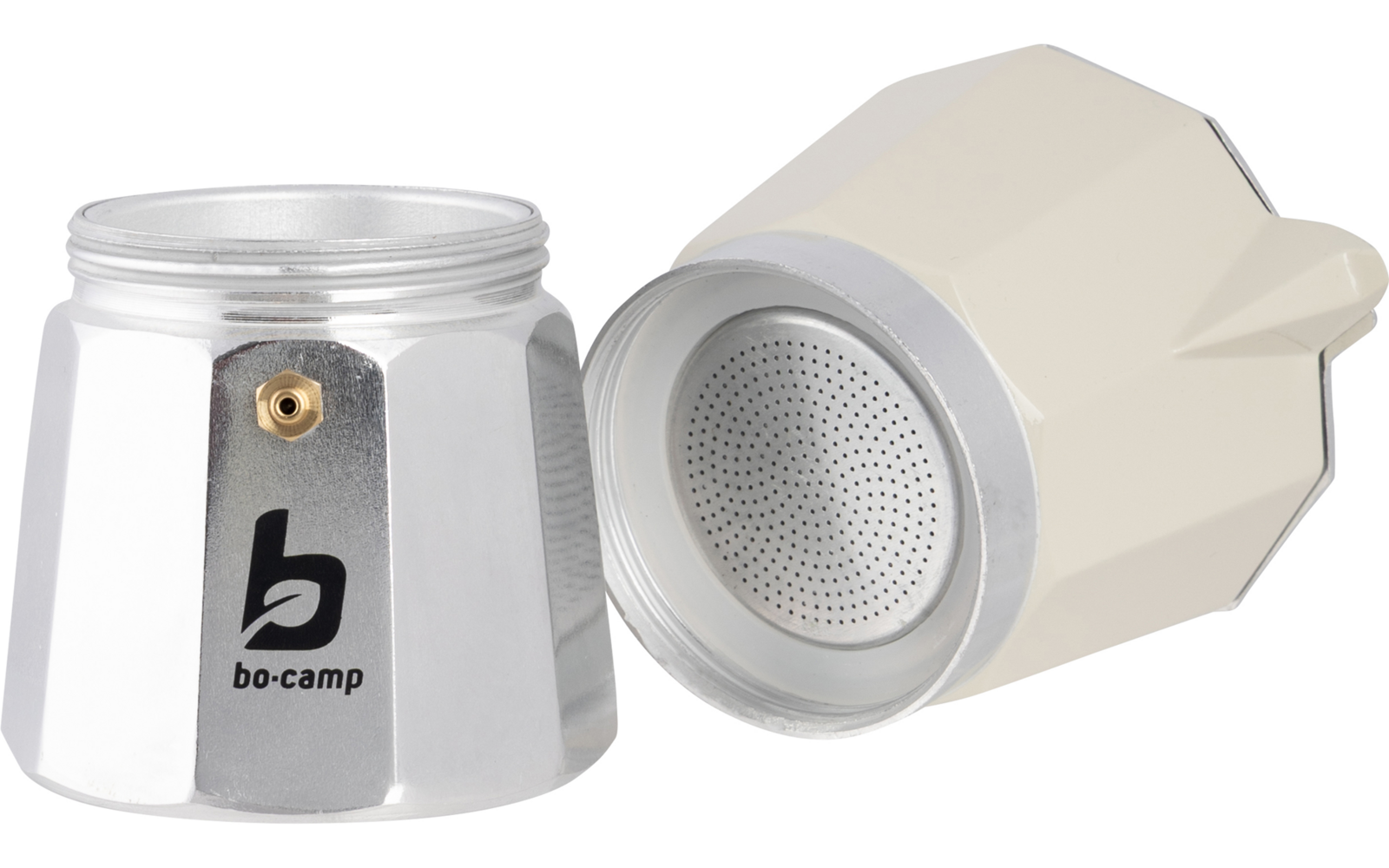 Perkolator Teighmouth 6 kopper aluminium beige - Bo-Camp detalj av håndtak