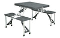 Piknikbord 64 x 84 cm sammenleggbart - Easy Camp sett forfra