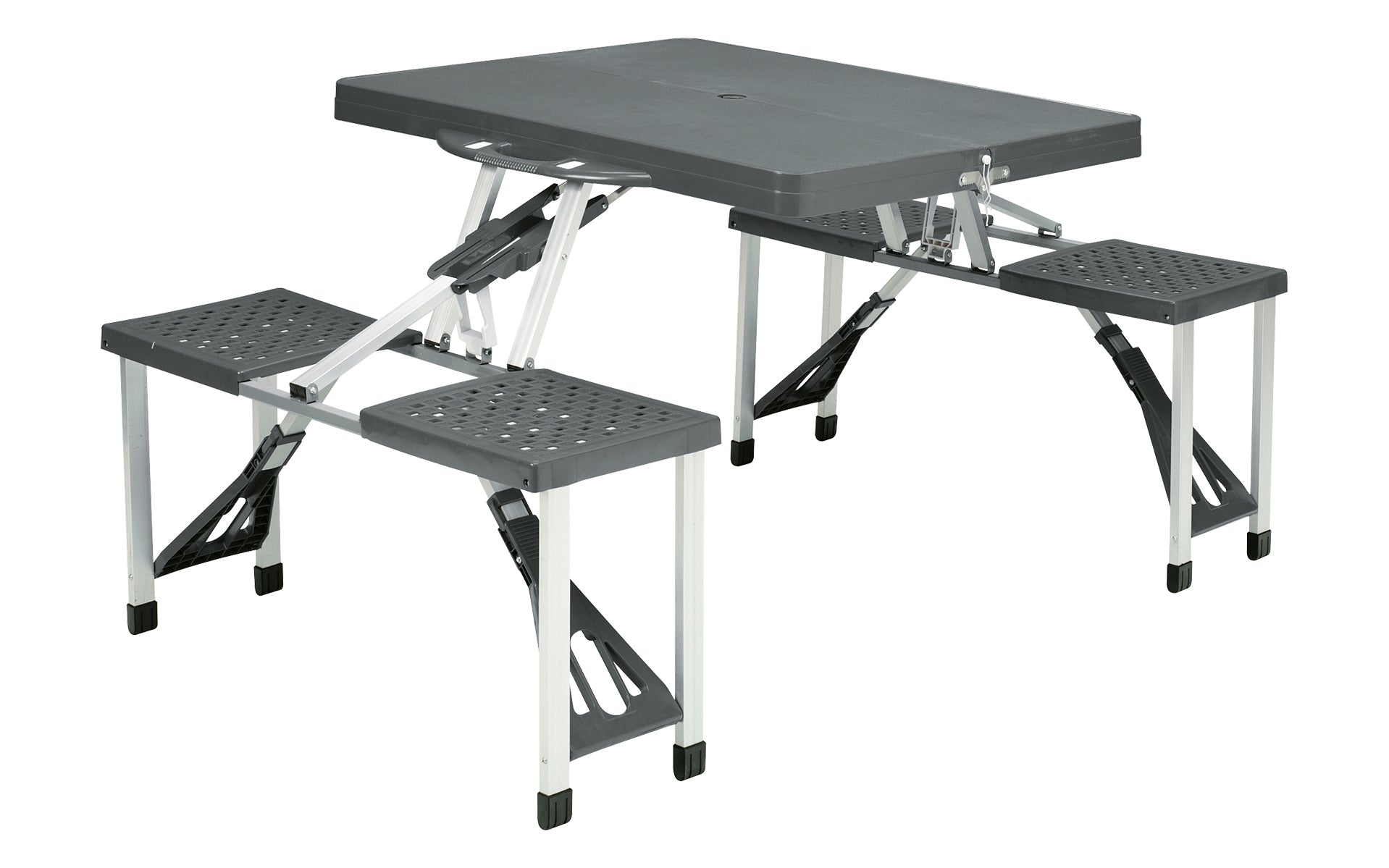 Piknikbord 64 x 84 cm sammenleggbart - Easy Camp sett forfra