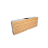 Bakside av Piknikbord bambus sammenleggbart 136 x 85 cm 4 pers.