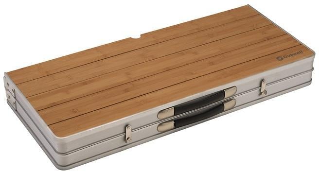 Piknikbord Dawson i bambus 85x136x67 cm bakside