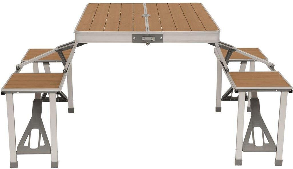 Piknikbord Dawson i bambus 85x136x67 cm detalj bambusplate