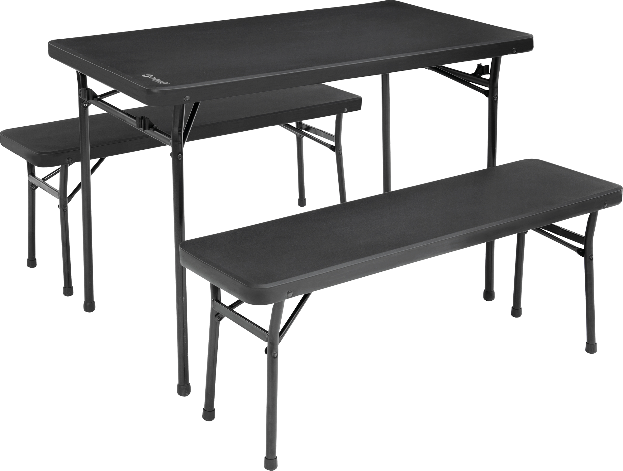 Piknikbord-sett 3-delt med benker 102 x 61 cm - Outwell forfra