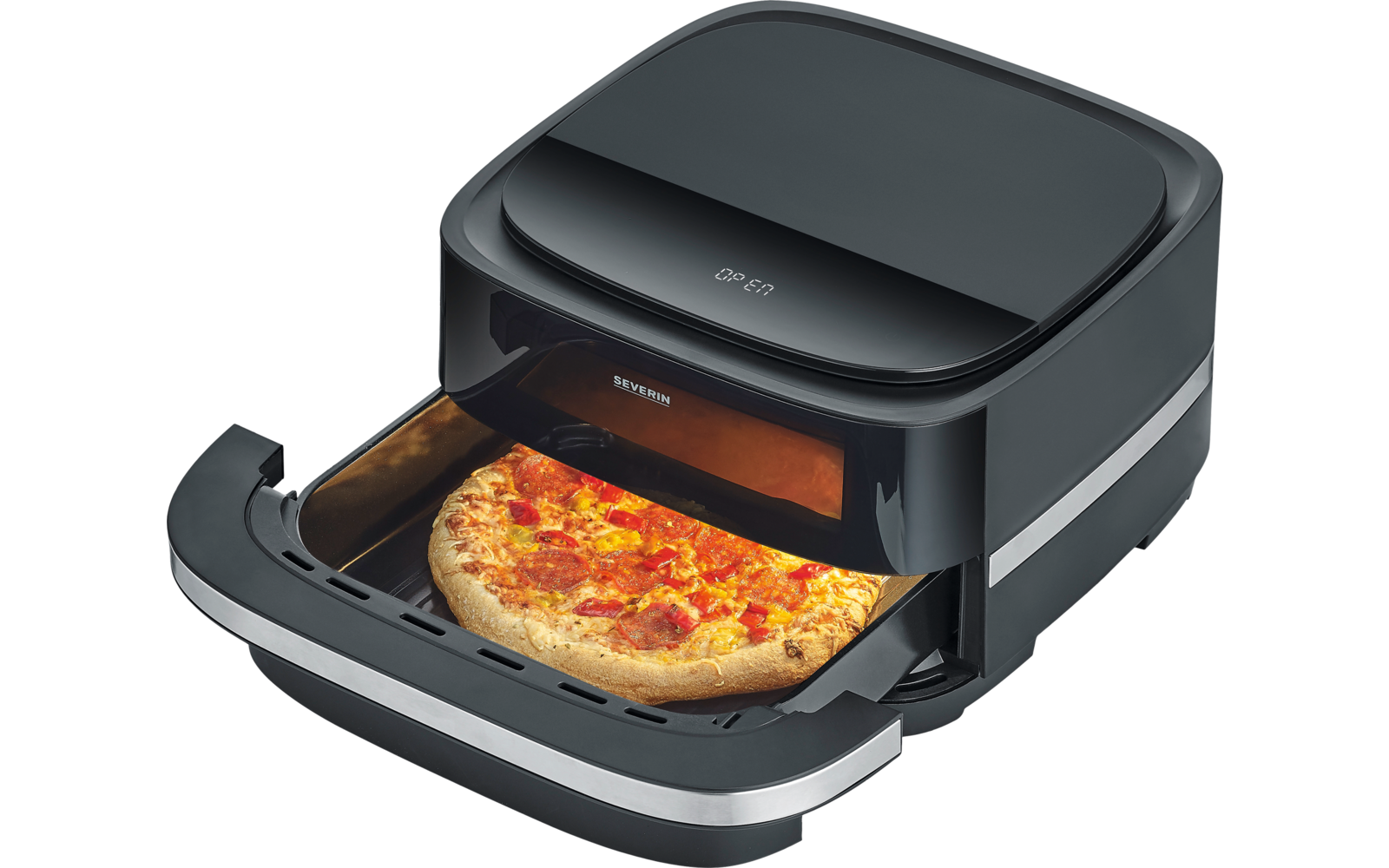 Detalj av LCD-berøringsdisplay på Pizza-varmluftfrityrkoker FR 2464