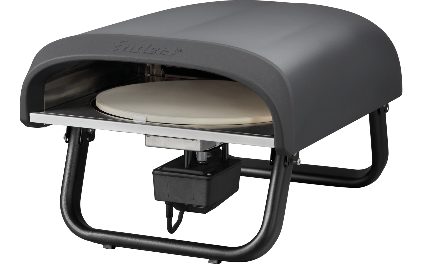 Detalj av roterende pizzastein i Pizzaovn Paco Rotate