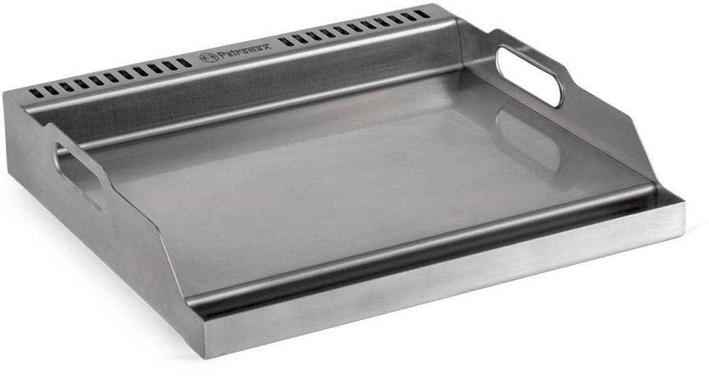 Plancha grillplate i rustfritt stål for gassbord foran