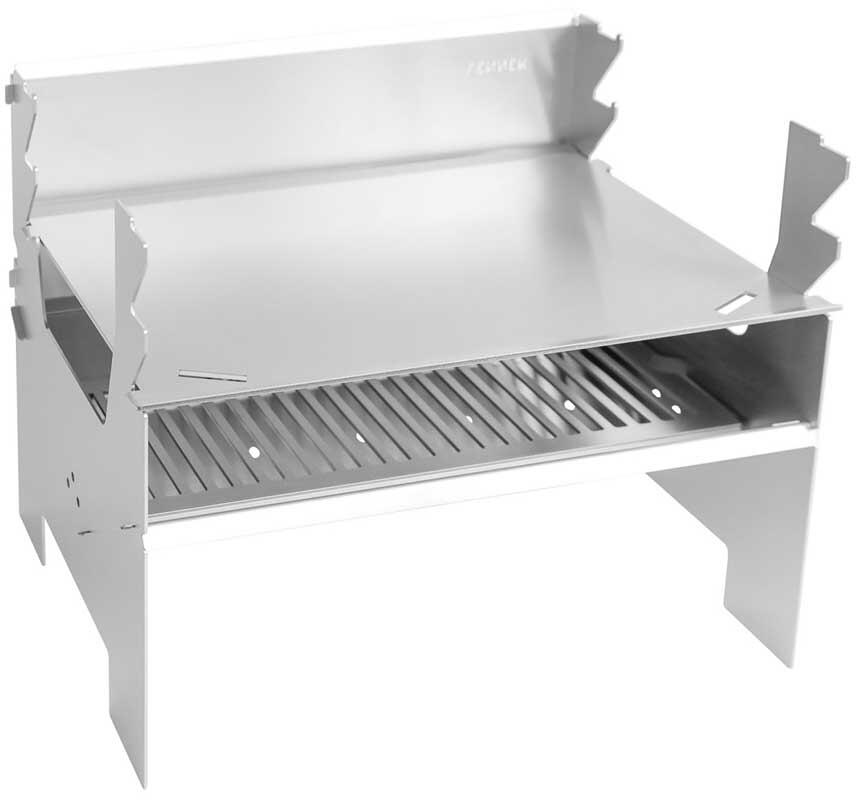 Plancha grillplate for FENNEK 2.0 rustfritt stål bakside