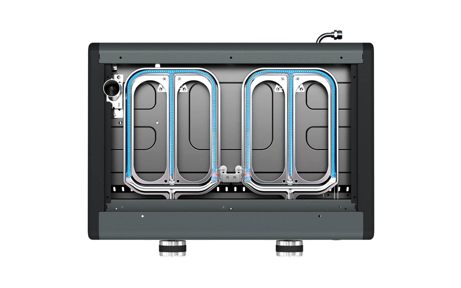 Oversikt over Plancha Sigma 2 Cook gassgrill 6 kW med lokk på campingplass