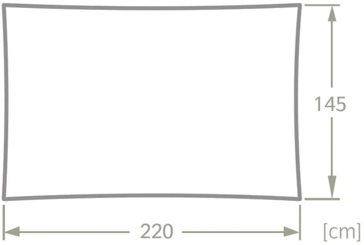 Pakkpose til Plangge 400 II turpledd 145x220 cm resirkulert polyester rød