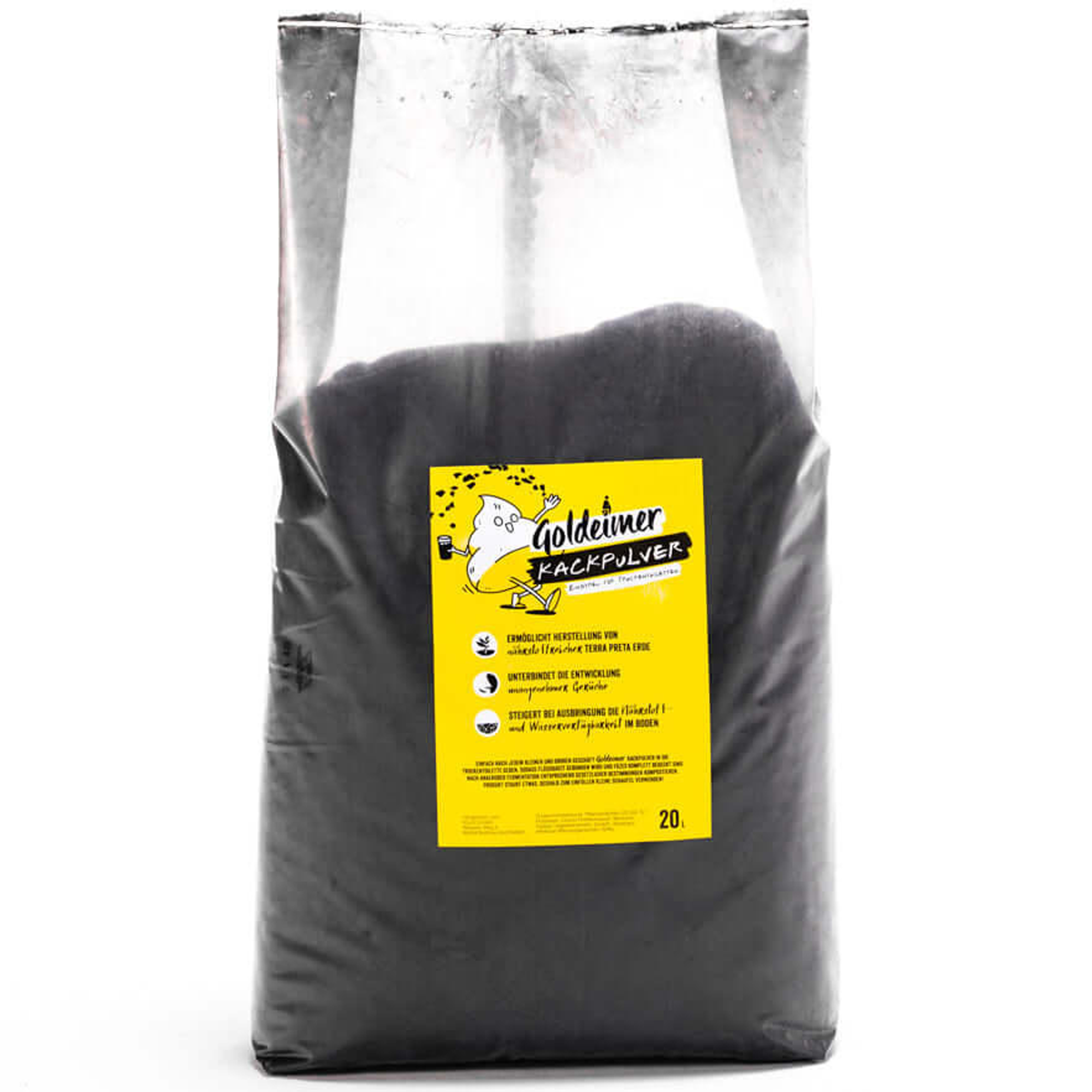 Plantekull strøpulver for tørrtoalett 20 liter - Goldeimer produktbilde