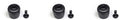 Plastdeksel for rørtop Basic + Comfort, svart - Walkstool for trebeinhocker