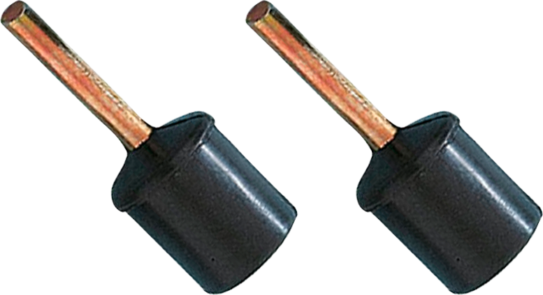 Plastfester med krok for stangfeste 22 mm, 2-pack forfra