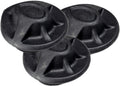 Plastføtter for trebent krakk Comfort 2025+, 3-pack forfra