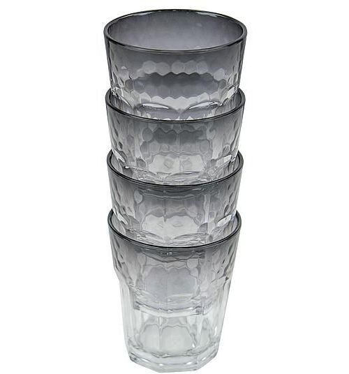 Plastglass 4 stk 200 ml smoke ripefaste fra Bo-Camp forfra